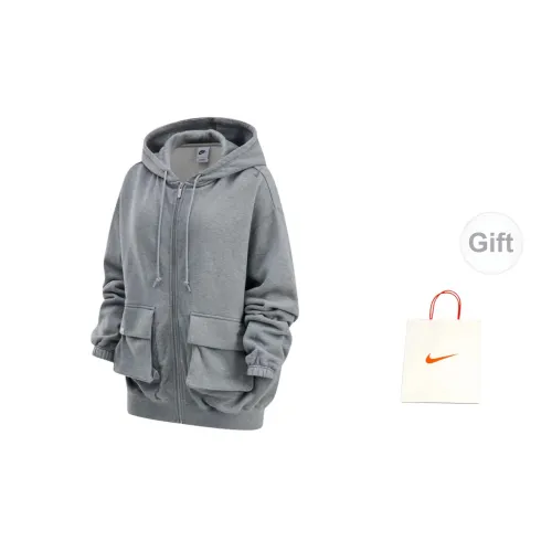 Nike Jackets Unisex Gray+Gift Bag