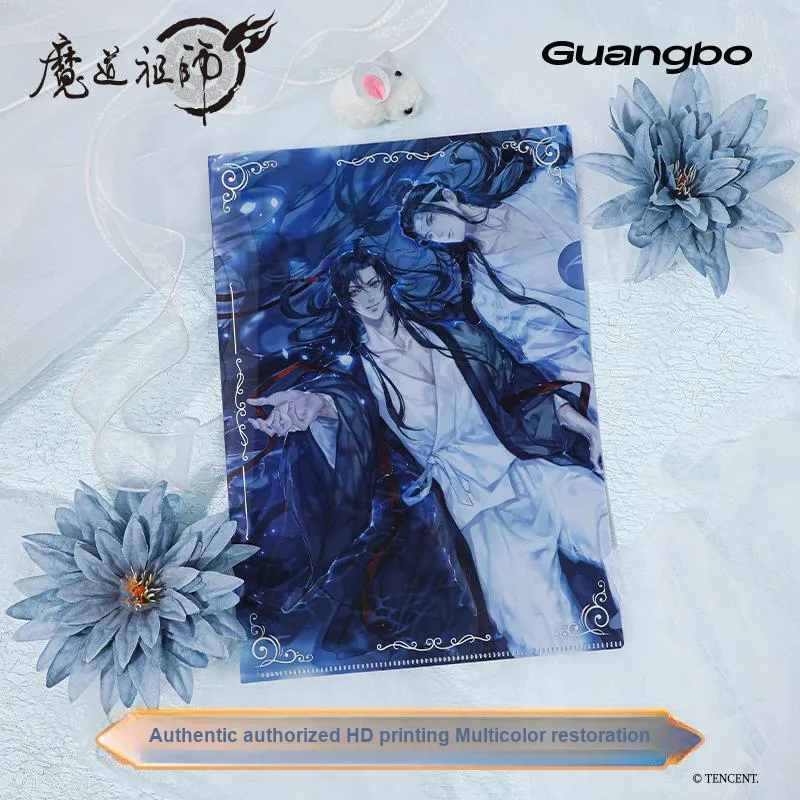 GUANGBO X The Founder Of Diabolism Tinplate Badge Lan Wangji Lan Zhan Wei Ying Badge Clear Dream Galaxy Anime Merch-7