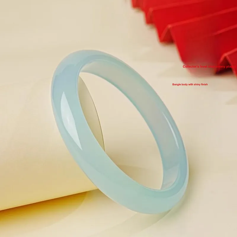 Moon Jewelry Natural Chalcedony Bangles Unisex-1