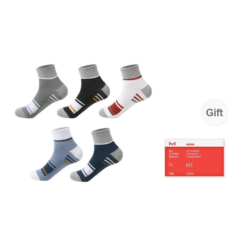 MIIOW Mid Calf Socks Men's Combo Set-14