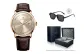 Rose Gold Case Brown Leather Strap