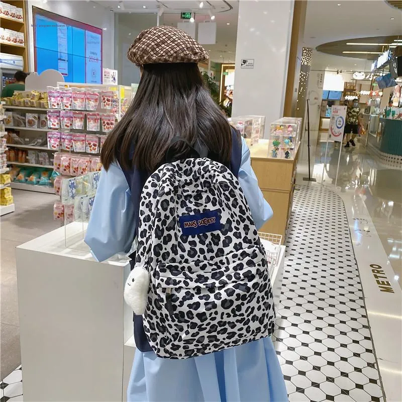 Yalu Nylon Backpack Unisex Pink/Blue/Black-16
