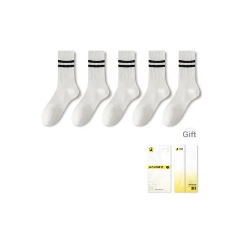 JIAZINI Носки до колена унисекс упаковка из 5 пар