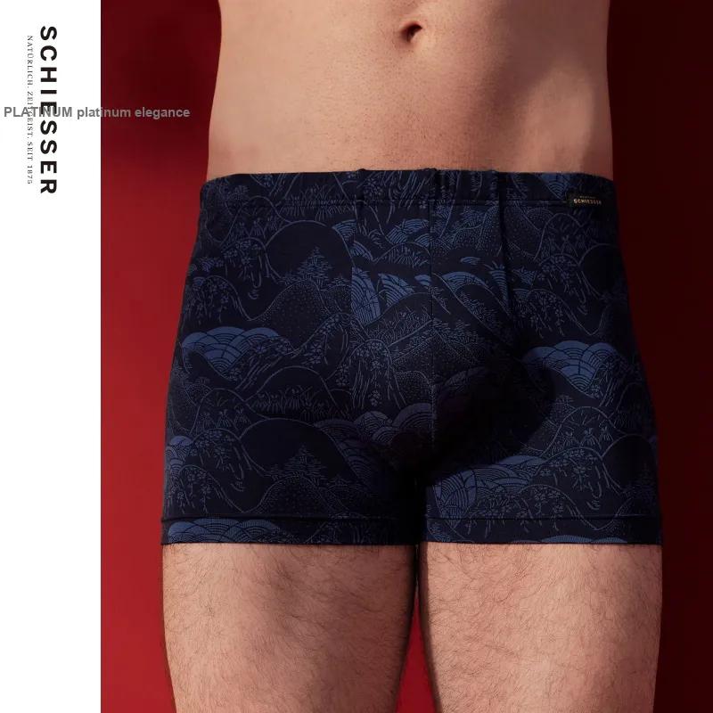 Shuya Underpants Men's 1 Pack Royal Blue-2