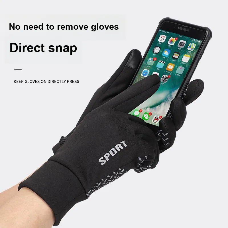 NANJIREN Thickened Warm Gloves Men's-4