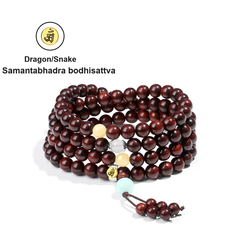 PUTUOSHANWENCHUANG Bloodwood Bracelets Unisex-7