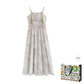 HAPG Slip Dresses Women's Floral Shopping Bag