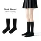 1 pair black (calf socks 11.1 inch)