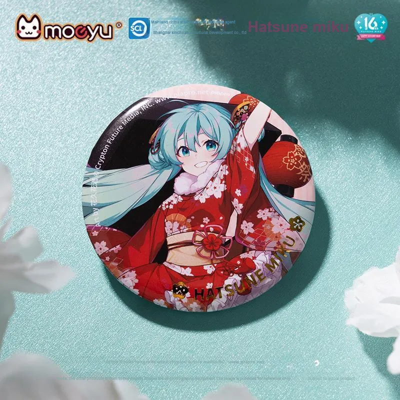 MOEYU Hatsune Miku Badge Miku Tinplate Commemoration Badge Anime Collection Badges-48