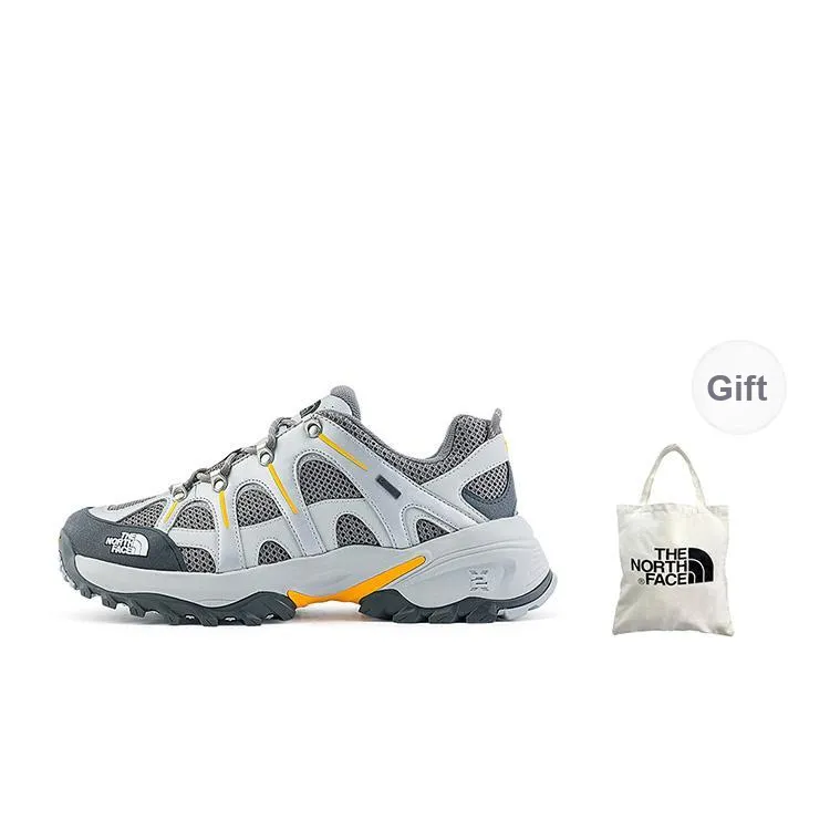 THE NORTH FACE Hedgehog Series Cushioning Wear-Resistant Low-Top Trekking Shoes Unisex Gray FW24-0