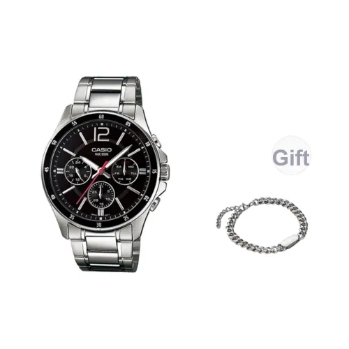 CASIO Кварцевый механизм Часы Мужские Черный циферблат