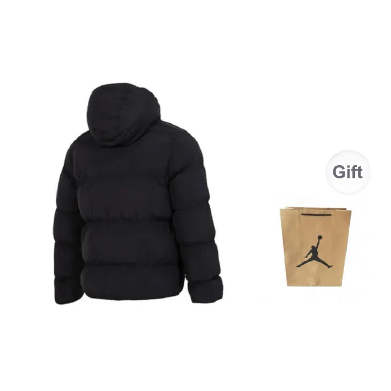Jordan Down Jacket Unisex Black With Gift Bag-1