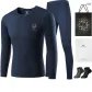Crew Neck Clothing Sets (Navy Blue) 100% cotton Antibacterial/Includes 2-Pack Cotton Socks+Shopping Bag