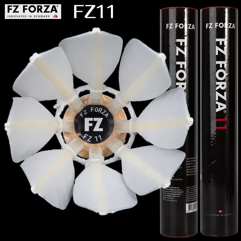 VICTOR FZ11 Goose Feather Shuttlecock 12 Pack Goose Feather Amusement Shuttlecocks-1