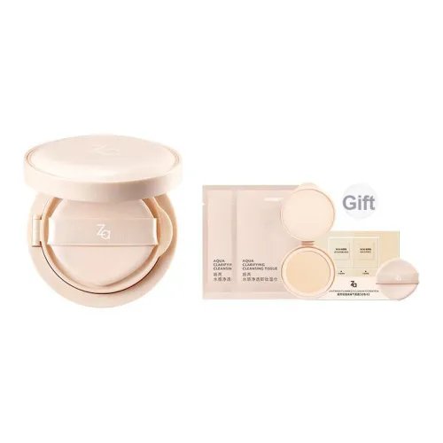 ZA JIRUI Свет Wa Radiant Воздушные подушки Прозрачный Длинный Тривальный Маскирующий Осветляющий Тон кожи 12г+12г