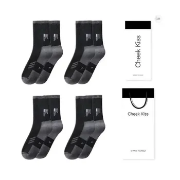 Cheekkiss Mid Calf Socks Unisex Box 4 Pack