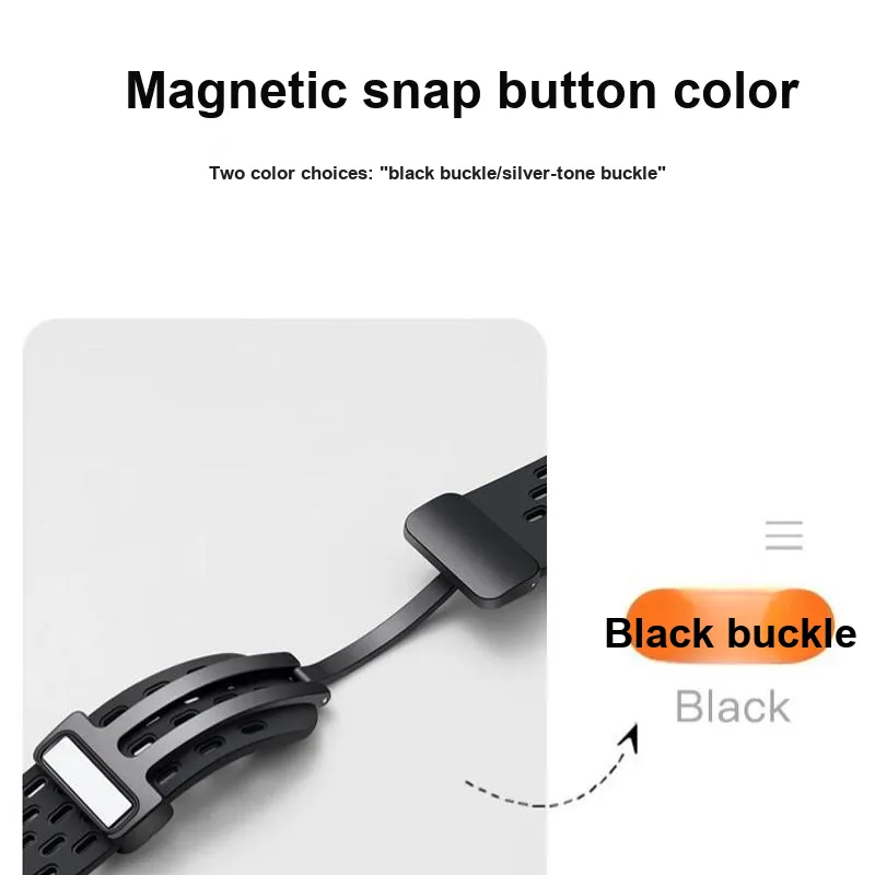 IBOANN Huawei Compatibility Watch Band Wrist 135~220mm Silicone Material-11