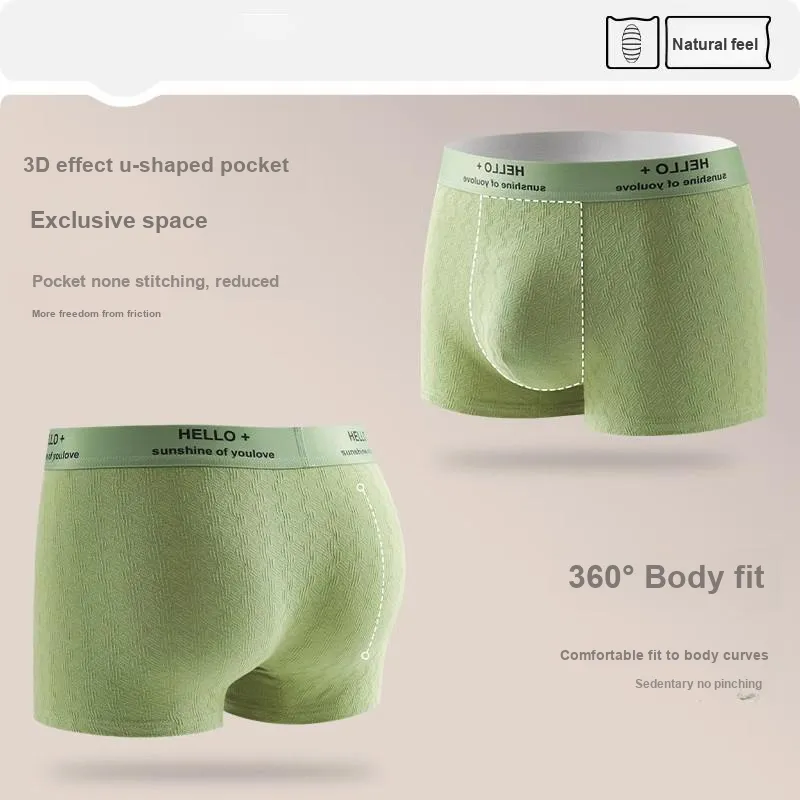 RED DRAGONFLY Cotton Panties Men's 4 Pack Gift Box Set-3