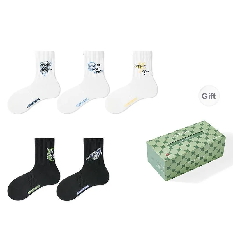 B&C.Room Mid Calf Socks Unisex 5 Pack-20