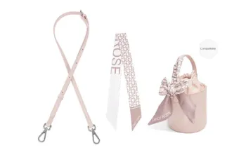 Lan Bao Fan Cow Leather Bag Accessories Women's Pink