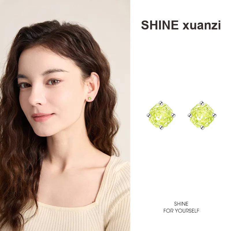 SHINE S925 Silver With Zircon Earrings Women's-6
