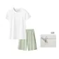 [Gift Box Set]White+Sea Foam Green