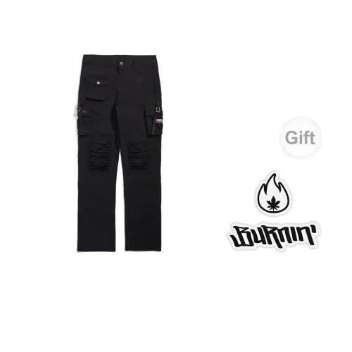 BURNIN Casual Pants Men Black