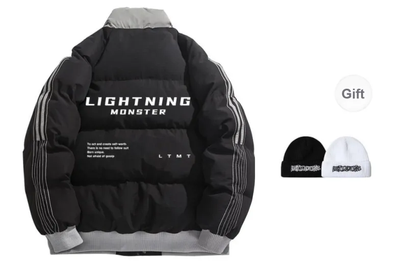 LIGHTNING MONSTER Puffer Jacket Unisex-1