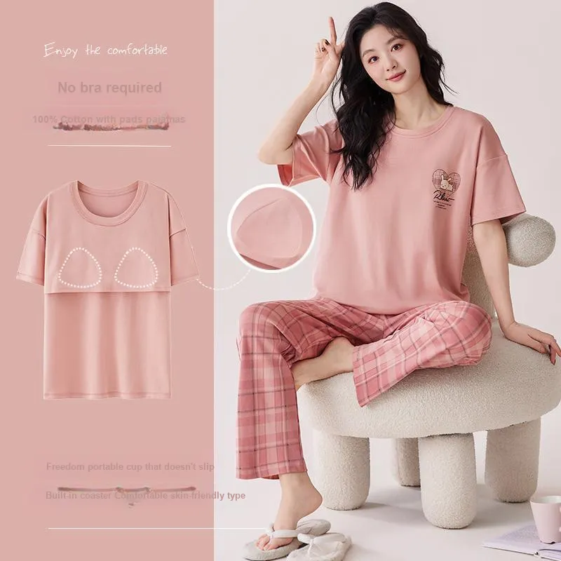 MIIOW Cool One Summer Series Pajama Set Women's Coral-5