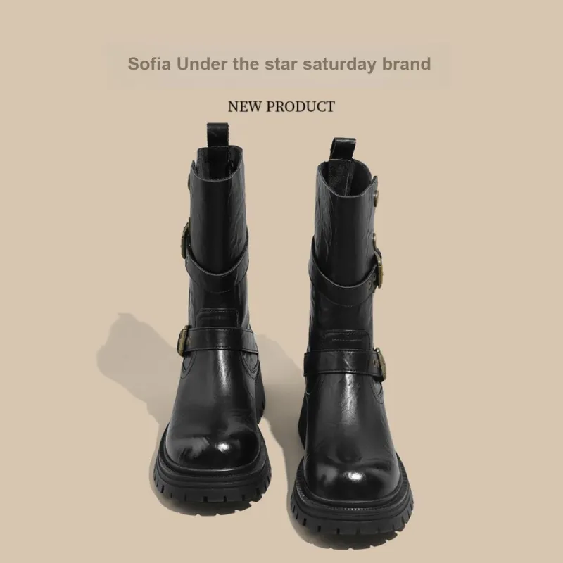 SAFIYA Ankle Boots Women's Black/Brown-1