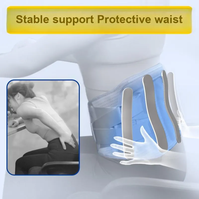 SMOOKY Back Support Braces Warm Protection Dark Gray Polyester Unisex-2