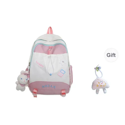 URBAN FOREST Nylon Backpack Women's Pink/Purple/Yellow/White/Black