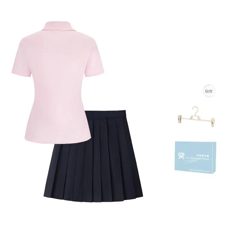 Ice Cream And Whale Summer Skirt Set Women's Gift Box Set-1