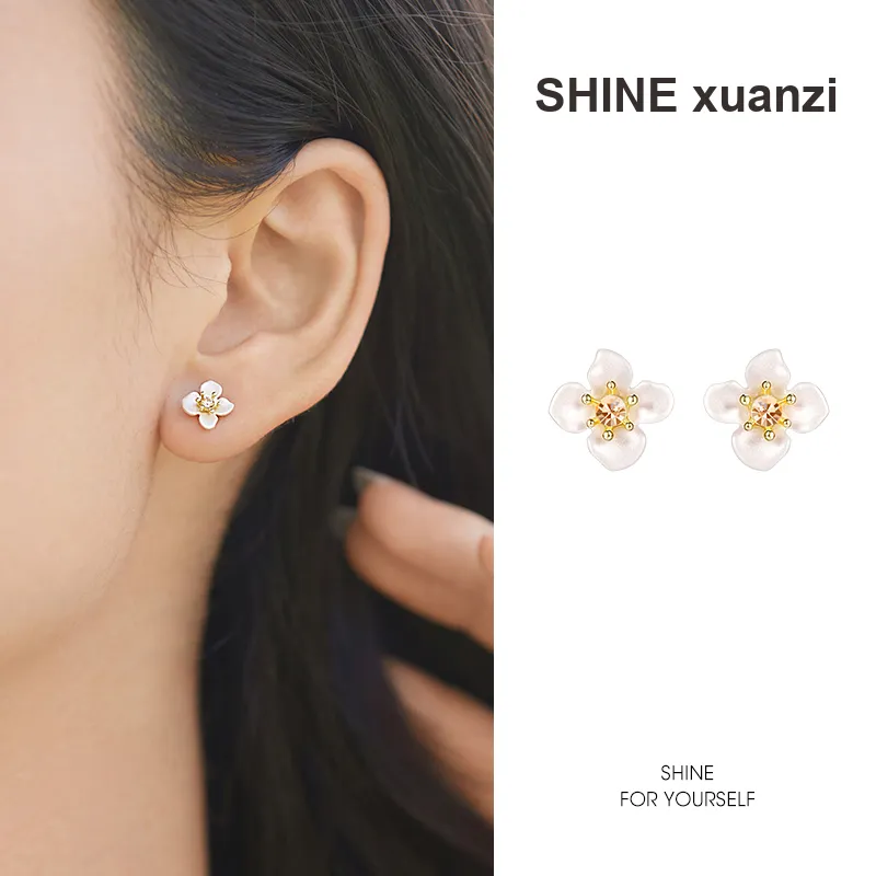 SHINE Endless Summer Collection S925 Silver Stud Earrings Women's-1
