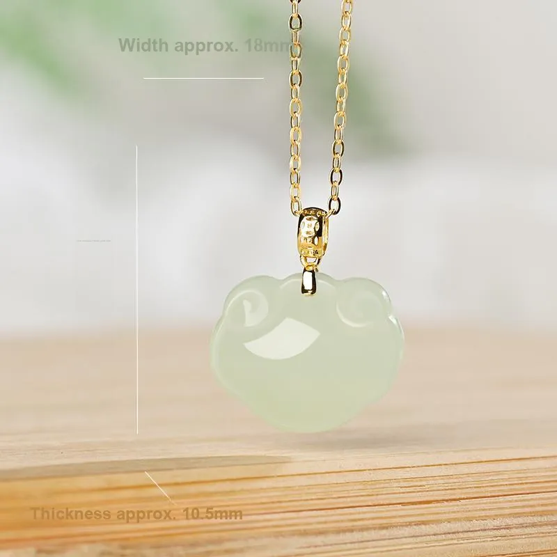 KUNYUYAO Hetian Jade Pendants White Jade Unisex-33