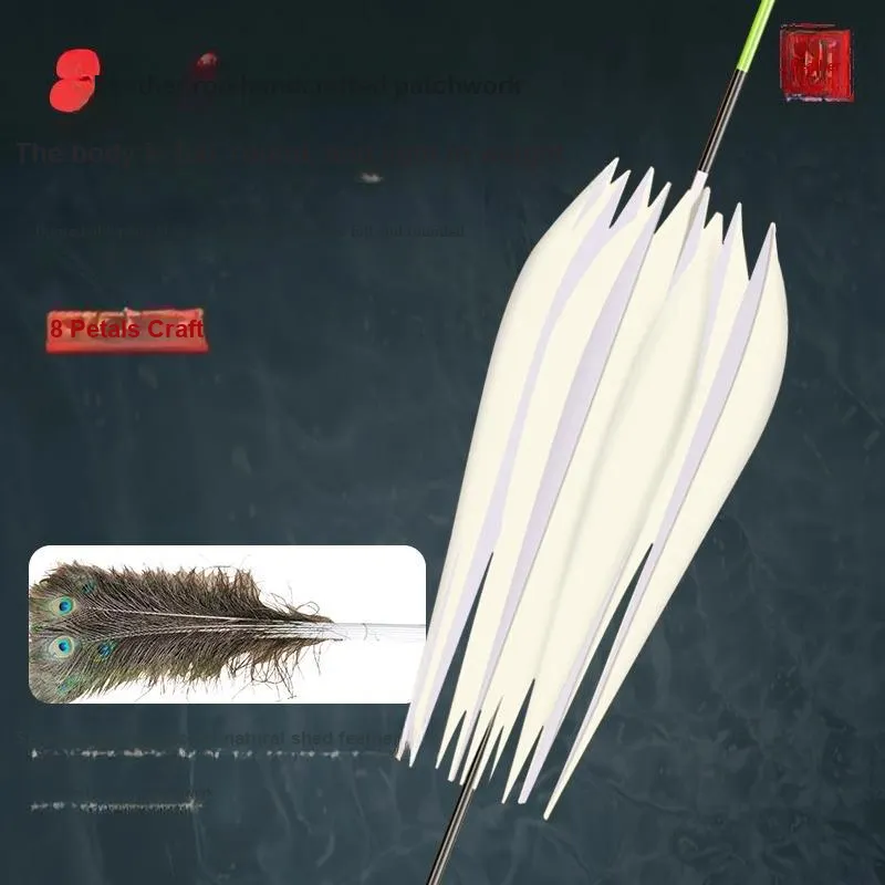 Jiadiaoni Floats Crucian Carp And Carp Peacock Feathers Vertical Floating-5