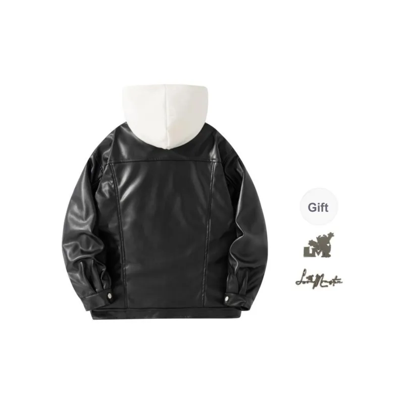 Love Monster Leather Jacket Unisex Black Hat-3