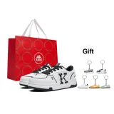 Classic White/Black[Red Shopping Bag+Keychain]