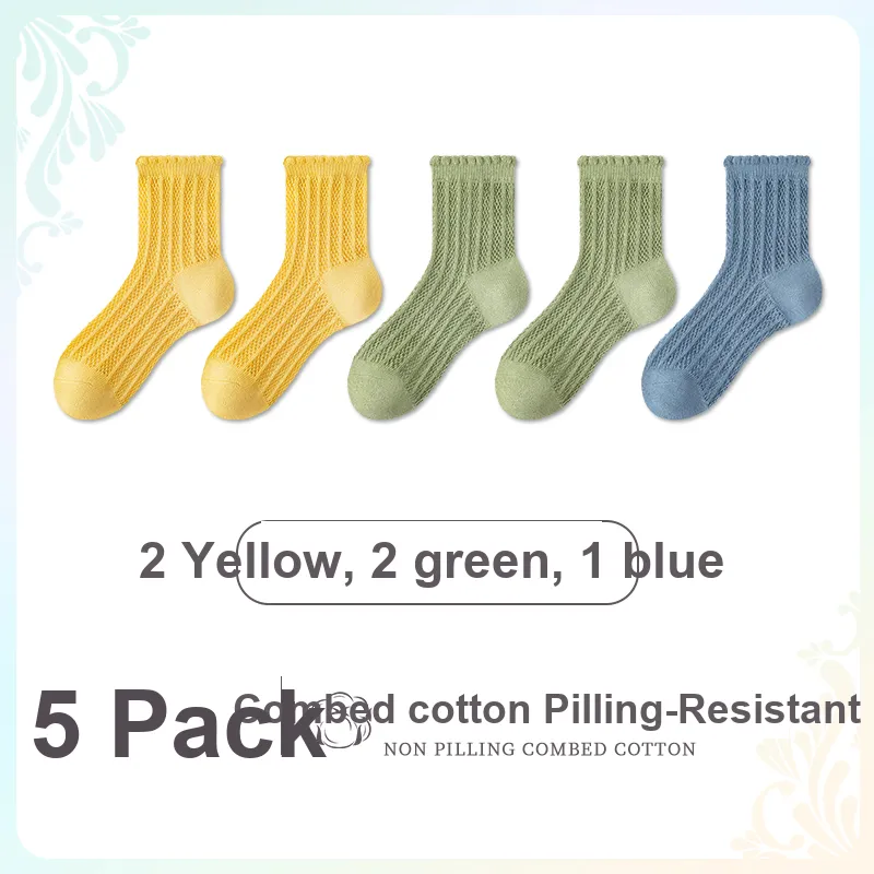 ROBINHOOD Mid Calf Socks Women's 5 Pack-17