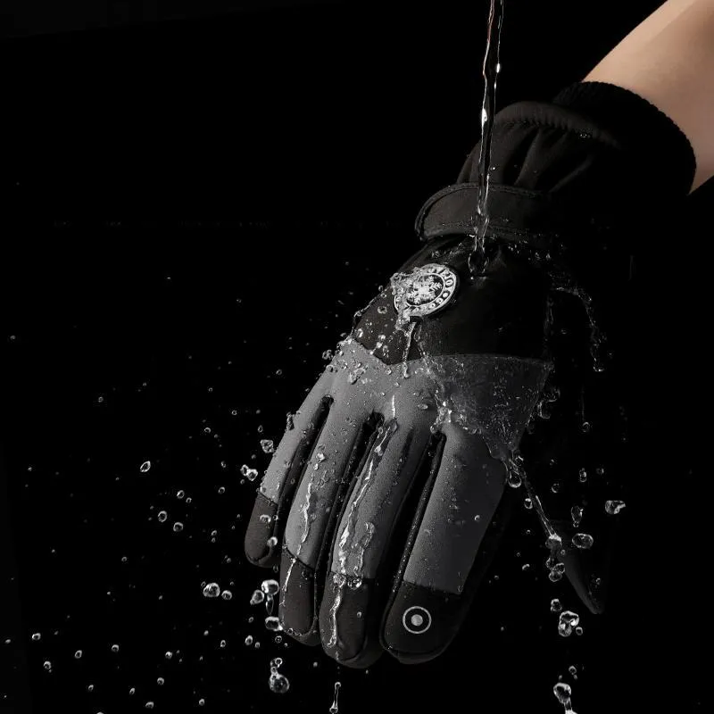 Dual-card SP Ski Gloves Touchscreen Warm Outdoor Mountaineering Sports Cycling Electric Bike Gloves Unisex-2