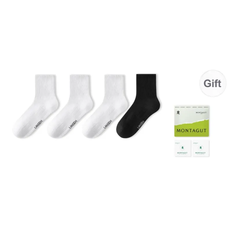 Montagut Mid Calf Socks Unisex 4 Pack-9