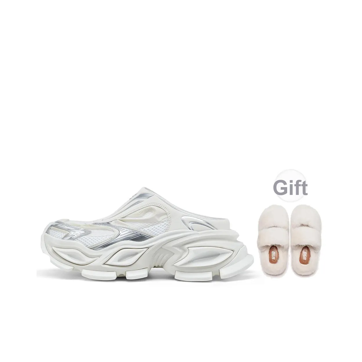 OGR Износостойкие Домашние тапочки Унисекс Белый