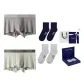 2 Pack Box[Olive Green+Mist Gray][Long Staple Cotton Socks × 2 Pack]