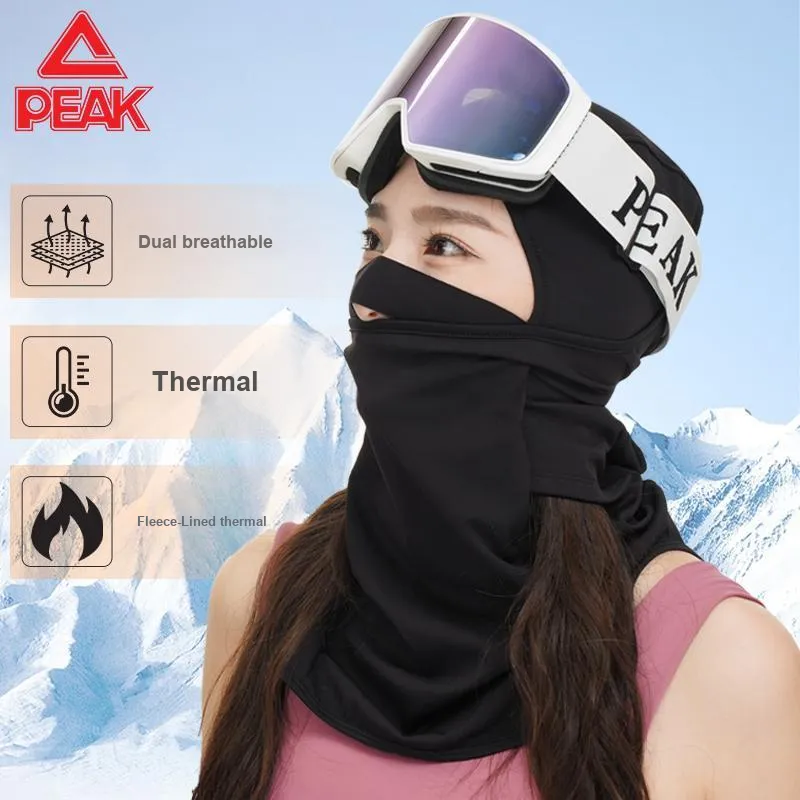 PEAK Ski Protective Gears Face Guard Mask Head Cover Scarf Fleece Lined Windproof Insulated For Cold Weather Unisex-1