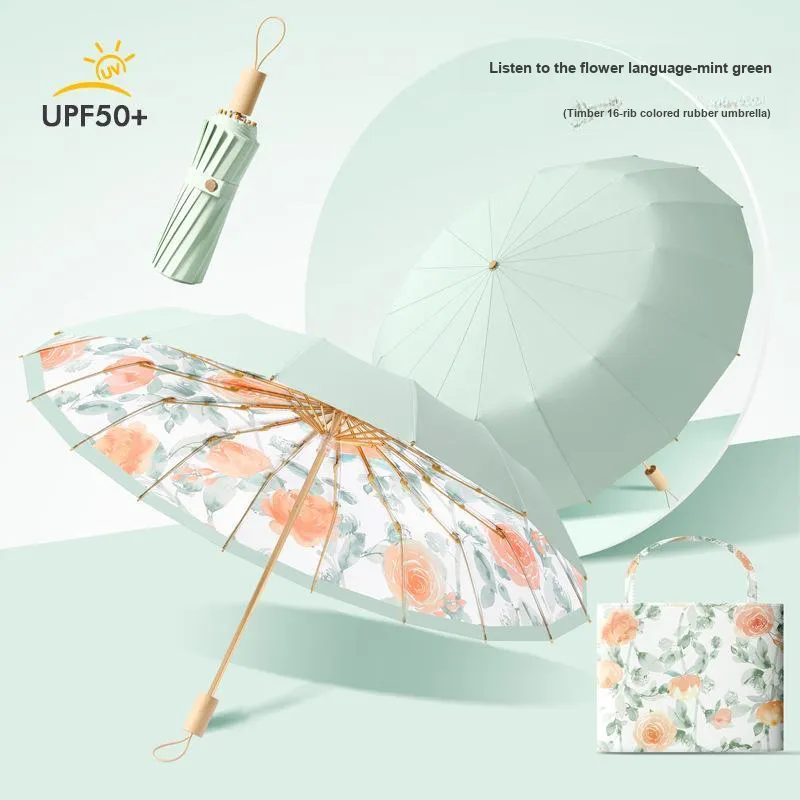 Imono Tall Wind Resistant Sunny And Rainy Dual Use Umbrella-1