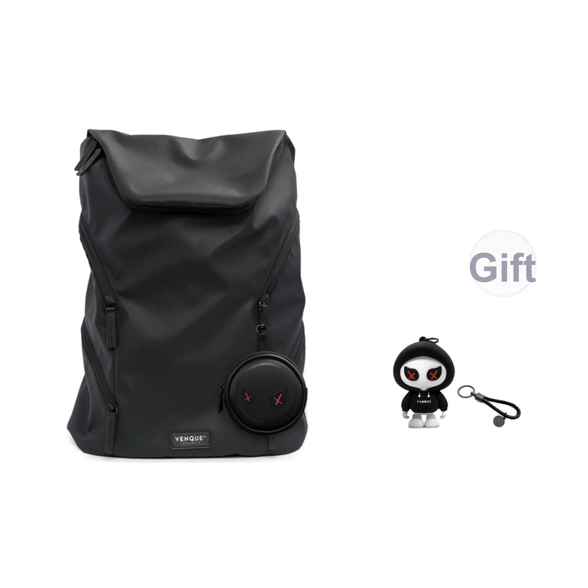 Venque Polyester Backpack Large Size Unisex Multicolor