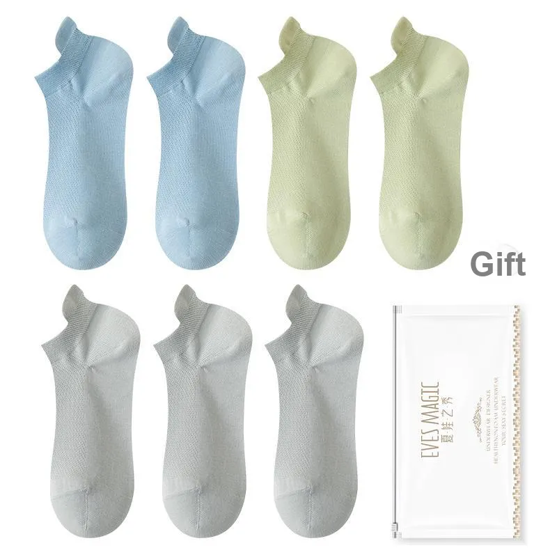 XIA.WA.ZHI.XIU No Show Socks Women's Shopping Bag 7 Pack-30