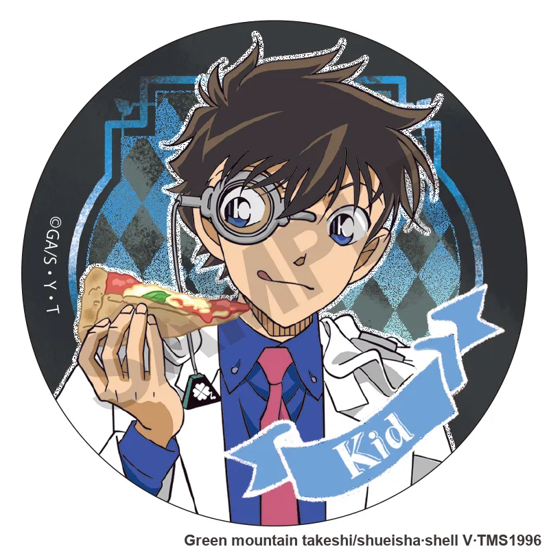 CRUX Detective Conan Characters Garbage Food Ver Badges-2