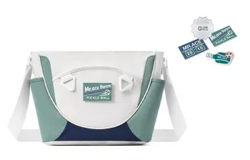 MR.ACE HOMME Polyester Envelope Bag Shoulder Bag Crossbody Bag Regular Unisex Dusty Blue White