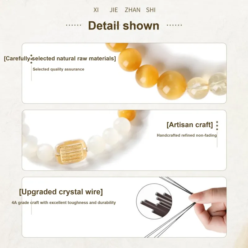 YUANYUANRUYI Tiger's Eye Stone Bracelets Unisex-2